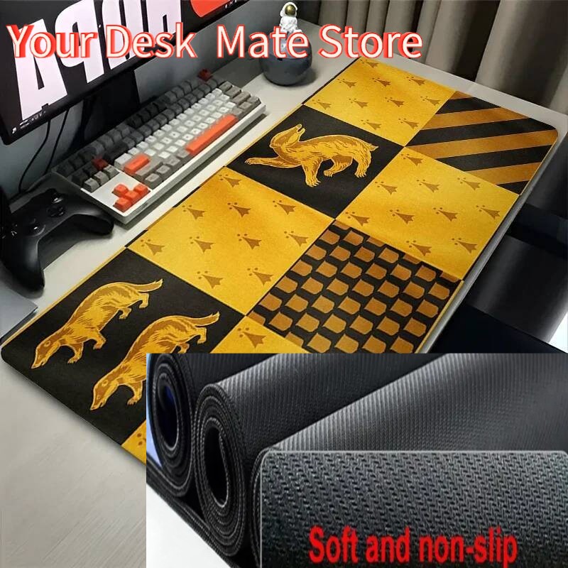 Pc Gaming Yellow - Zwart-wit Badger Muismat Laptop Geel Gaming