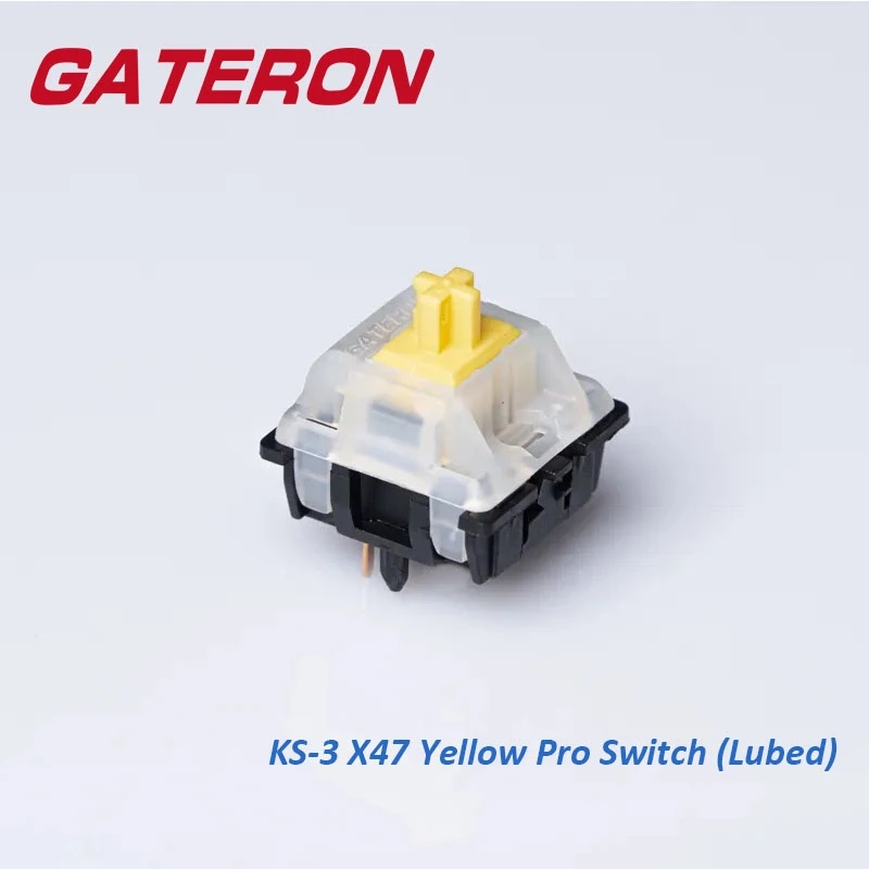 Pc Gaming Yellow - Gateron Melkachtige Bovenkant Zwarte Onderkant Geel