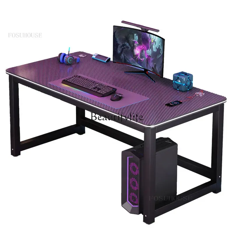 Pc Gaming Cafe - Minimalistisch modern computerbureau Huishoudelijke slaapkamer Studentenslaapzaal