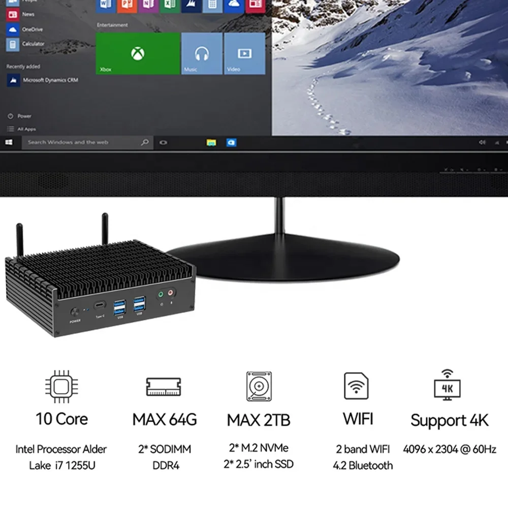 Nieuwe ventilatorloze mini gam - Pc Gaming I7 recensie en prijs