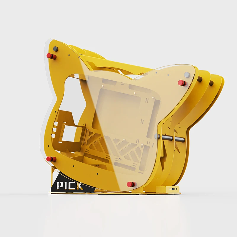 Kleurrijke gamingcomputerbehui - Pc Gaming Yellow recensie en prijs