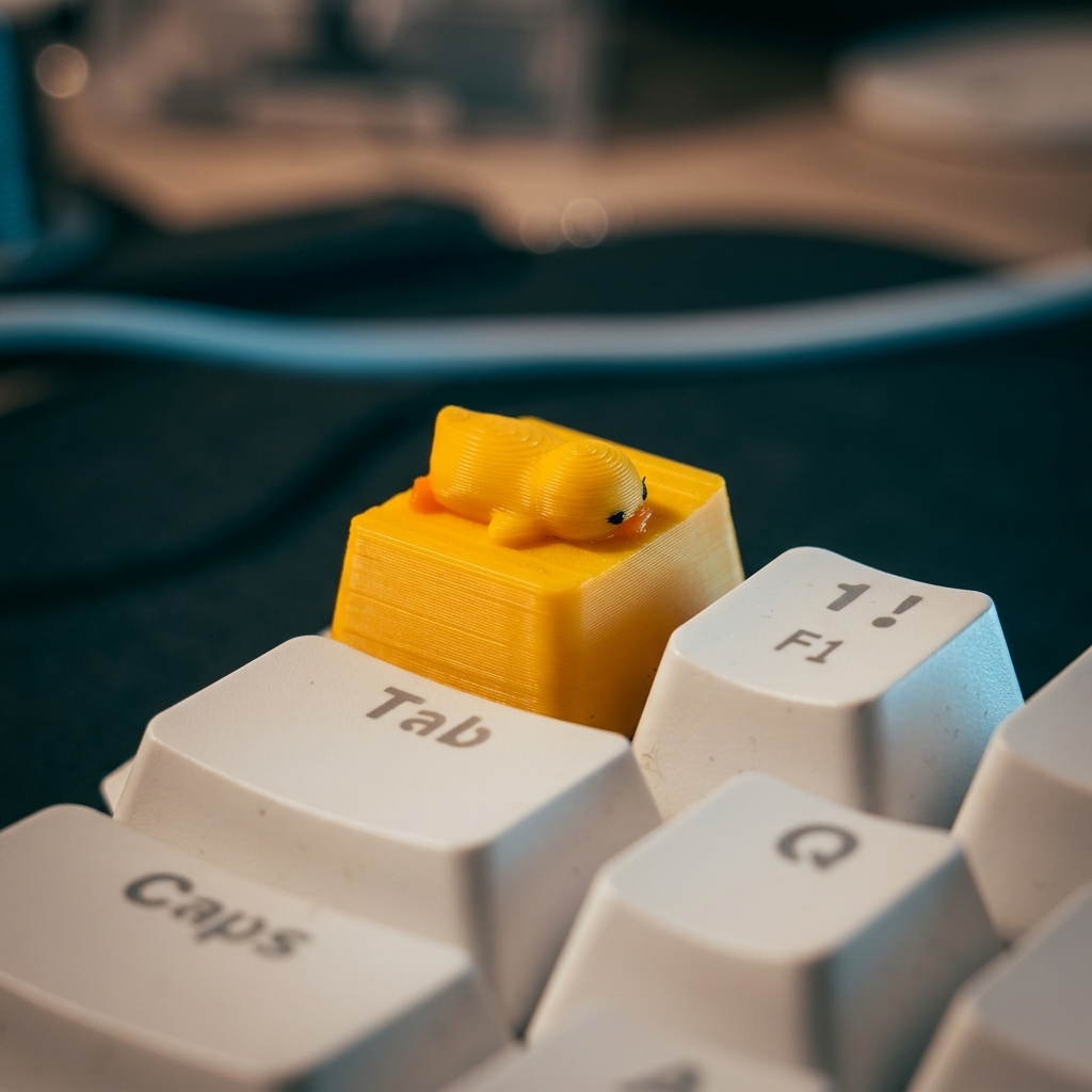 Een klein geel eendje dat ligt - Pc Gaming Yellow recensie en prijs