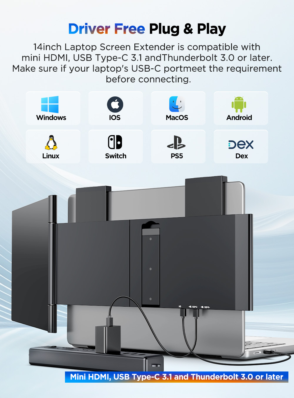 UPERFECT 14'' Draagbare Monito - Pc Gaming Y60 recensie en prijs