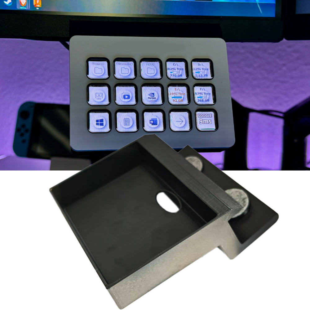 3D-geprinte monitorhouder voor - Stream Deck recensie en prijs